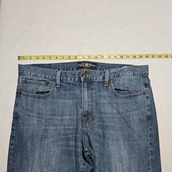 Lucky Brand 410 Jean Men 38x32* Blue Athletic Slim Fit Cotton Blend Stretch - Picture 8 of 10